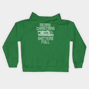 Merry Christmas Shitters Full Funny Ugly Sweater Kids Hoodie